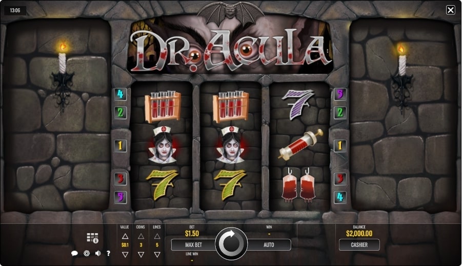 Dr Acula Slot Reels